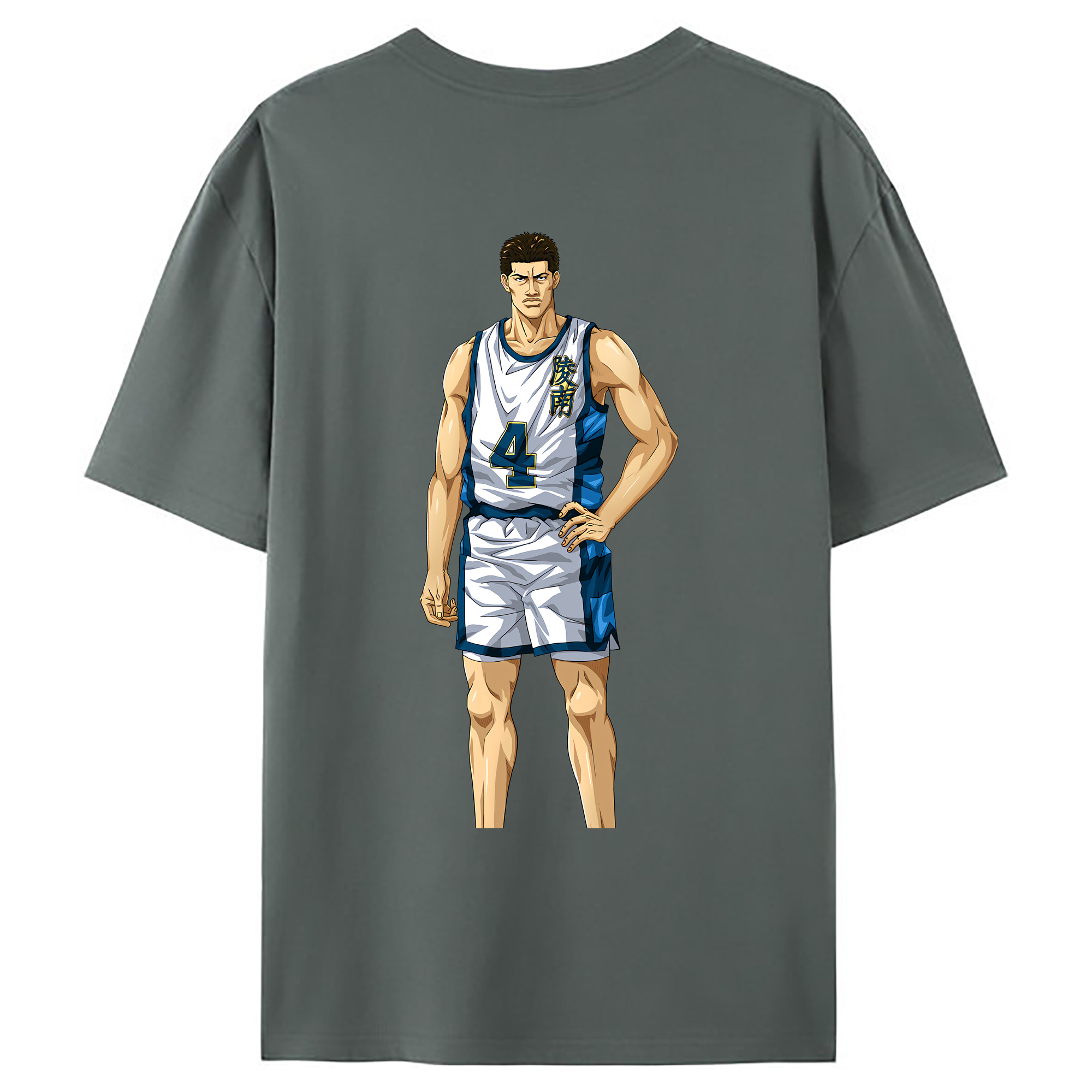 （画像用） SLAM DUNK／スラムダンク 綿100％ メンズ半袖Tシャツ（バックプリント） 通気性